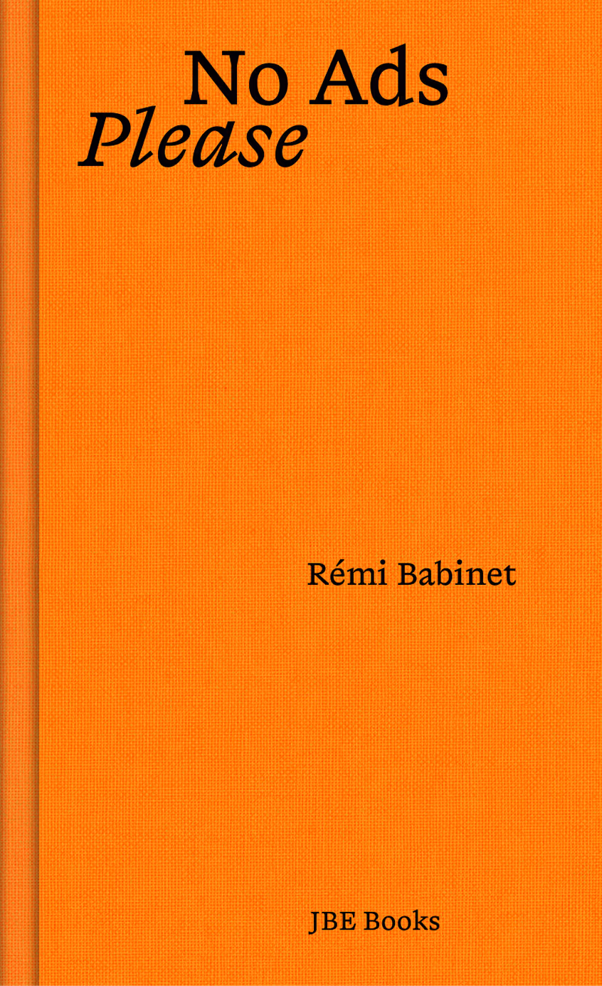 Livre de Rémi Babinet : No Ads Please