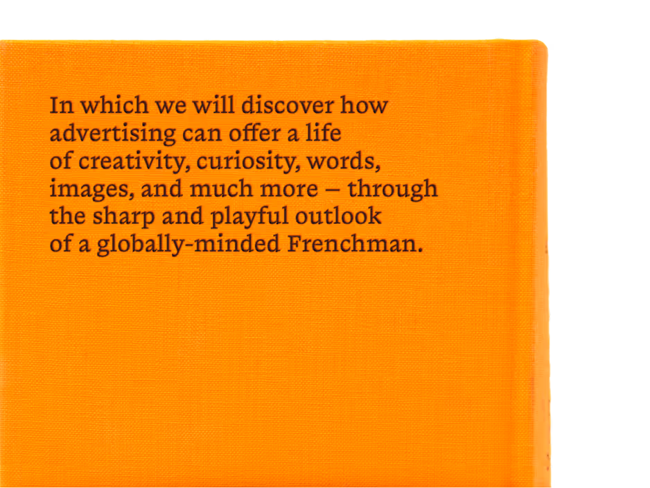 Back cover of Rémi Babinet's book: No Ads Please